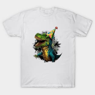 Adult Dinosaur Birthday Party T-Shirt